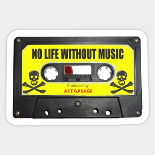 Vintage Music Retro Cassette Sticker